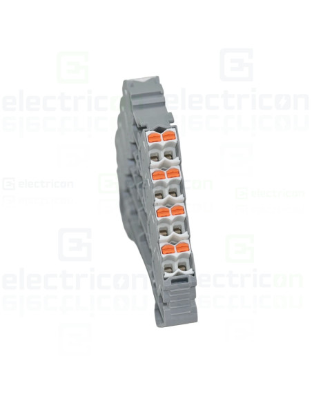 Clemă de derivație 5 mm² Clemă șir cu 4 etaje, 16 conexiuni, 0,14 - 2,5 mm², alb, PTRV 4/WH, Phoenix Contact, 3270115 – montaj r