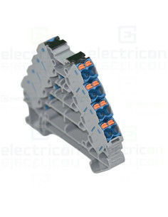 Clemă de derivație 5 mm² Clemă șir cu 4 etaje, 16 conexiuni, 0,14 - 2,5 mm², albastru, PTRV 4-PV/BU, Phoenix Contact, 3270247 – 