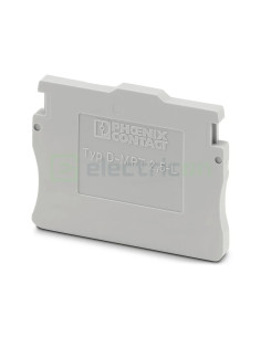 Clemă de derivație Element terminal pentru clemele șir, seria MPT, pe partea stanga, gri, DP-MPT 2,5 L, Phoenix Contact, 1075386