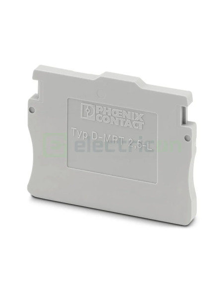 Clemă de derivație Element terminal pentru clemele șir, seria MPT, pe partea stanga, gri, DP-MPT 2,5 L, Phoenix Contact, 1075386