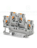 Clema șir 2 etaje 4 conexiuni max. 2.5 mm² gri PTTB 2.5-DIO/U-O - Phoenix Contact 1556590