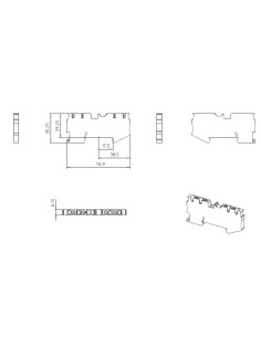 Clemă de derivație 4 mm² Clema șir, de trecere, 4 conexiuni, 4 mm²,negru, PT 4-QUATTRO BK, Phoenix Contact, 1674245 – montaj rap 2