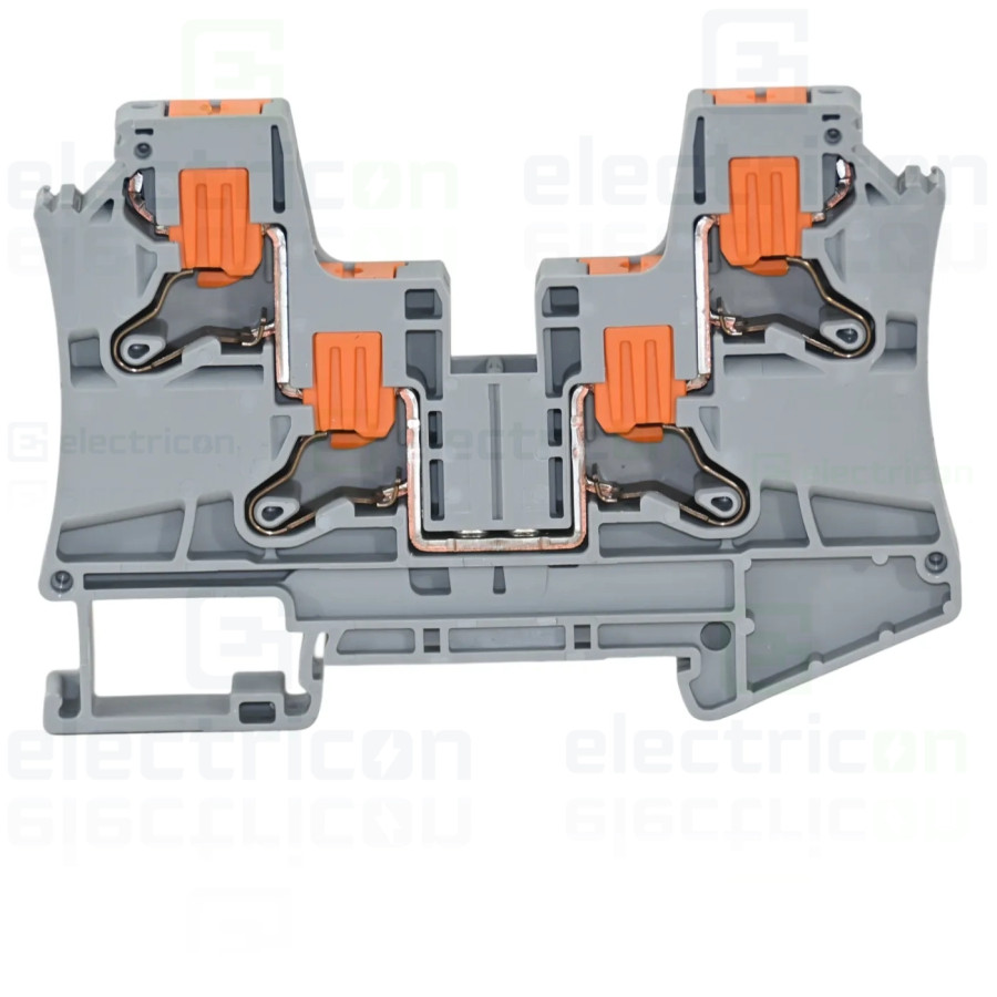 Clemă de derivație 6 mm² Clema șir, de trecere, 6 mm²,gri, PT 6-QUATTRO, Phoenix Contact, 1116871 – montaj rapid și sigur în apl
