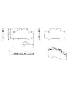 Clemă de derivație 4 mm² Clema șir, cu 2 etaje, 4 conexiuni, 4 mm²,albastru, PTTB 4-BU, Phoenix Contact, 3211827 – montaj rapid  2