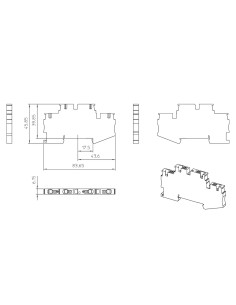 Clemă de derivație 4 mm² Clema șir, cu 2 etaje, 4 conexiuni, 0,2 - 4 mm², roșu, PTTB 4-RD, Phoenix Contact, 3211791 – montaj rap 2