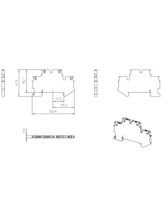 Clemă de derivație 5 mm² Clema șir, cu 2 etaje, 4 conexiuni, 0,14 - 1,5 mm², albastru, PTTB 1,5/S-PV BU, Phoenix Contact, 167425 2