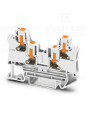Clema șir 4 conexiuni max. 4 mm² alb PTV 4-QUATTRO WH - Phoenix Contact 1776222