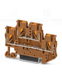 Clema șir 2 etaje 4 conexiuni max. 2.5 mm² maro PTTB 2.5 BN - Phoenix Contact 1459420