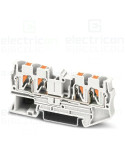 Clema șir 4 conexiuni max. 4 mm² alb PT 4-QUATTRO WH - Phoenix Contact 1674246