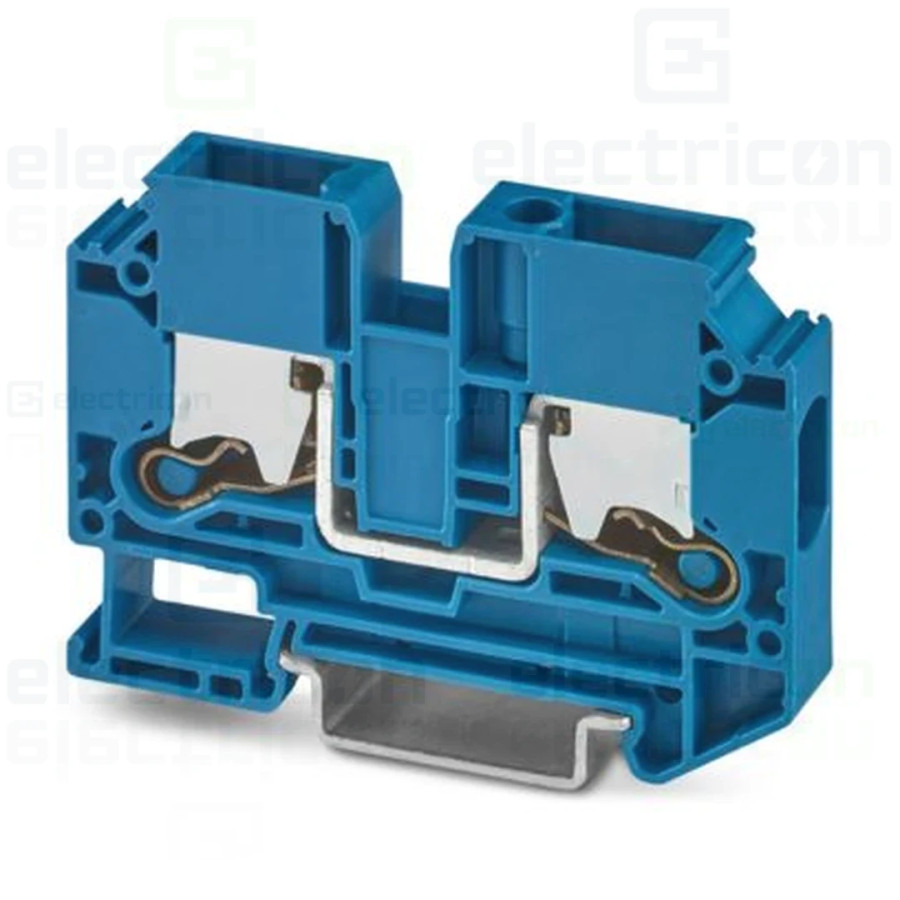 Clemă de derivație 10 mm² Clema șir, de trecere,2 conexiuni, 10 mm²,albastru, XTV 10 BU, Phoenix Contact, 1329549 – montaj rapid