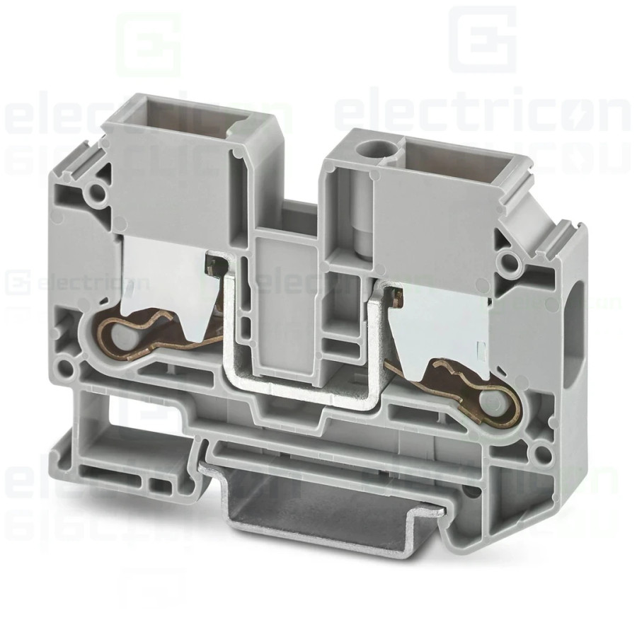 Clemă de derivație 10 mm² Clema șir, de trecere,2 conexiuni, 10 mm²,gri, XTV 10, Phoenix Contact, 1329547 – montaj rapid și sigu