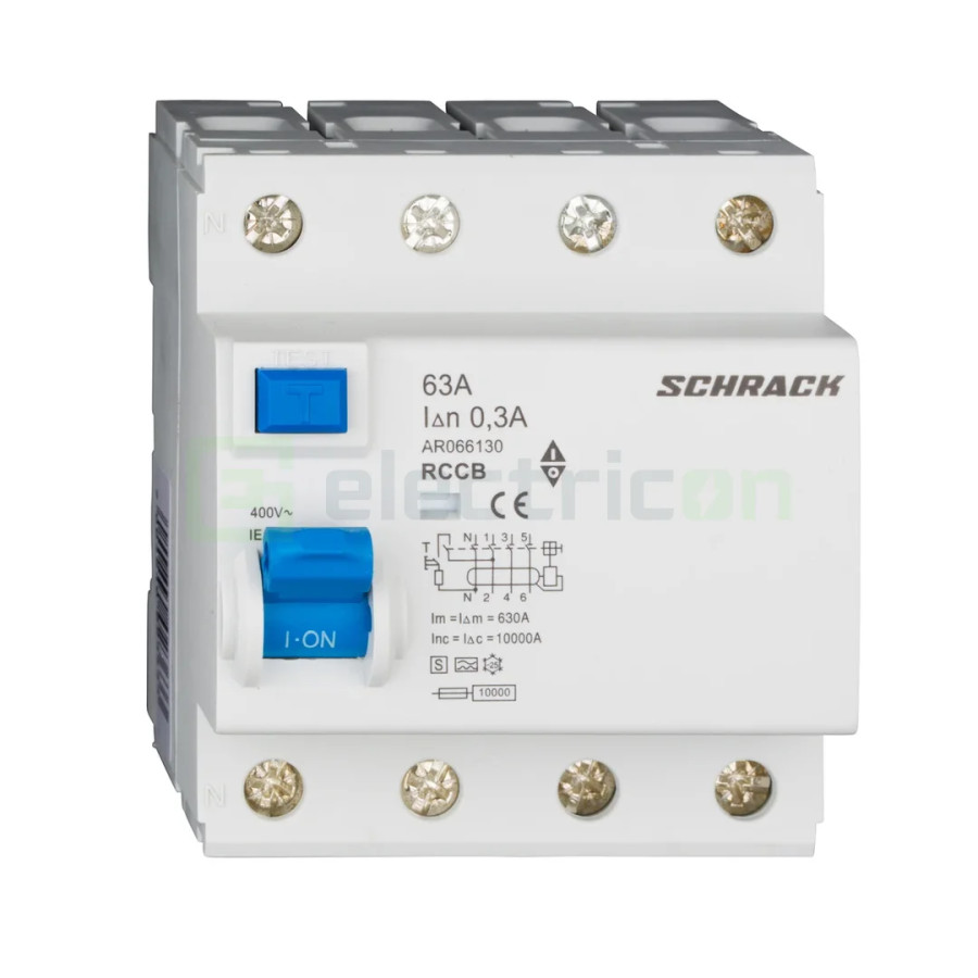 Intreruptor RCCB 63A/300mA Schrack - AR066130