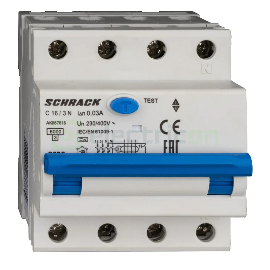 Siguranta RCBO 16A/30mA Schrack - AK667816