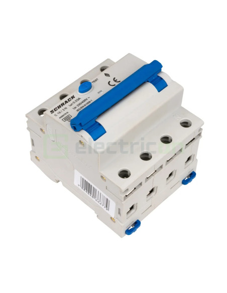 Disjunctor RCBO 16A 30mA Schrack 3P+N