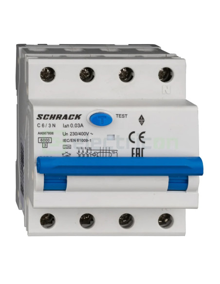 Siguranta RCBO 6A/30mA Schrack - AK667806