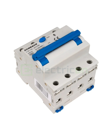 Disjunctor RCBO 40A 30mA Schrack 3P+N