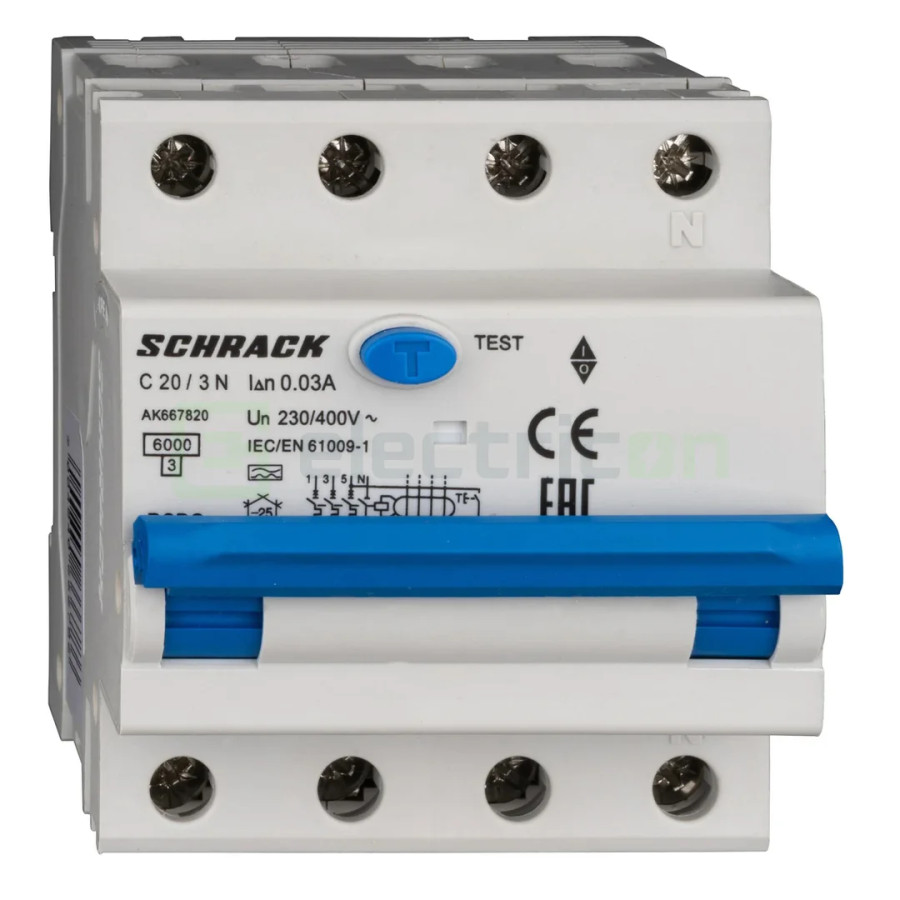 Siguranta RCBO 20A/30mA Schrack - AK667820