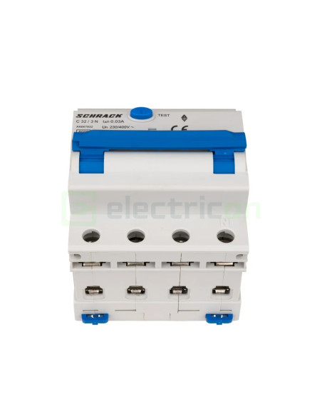 Disjunctor RCBO 32A 30mA Schrack 3P+N