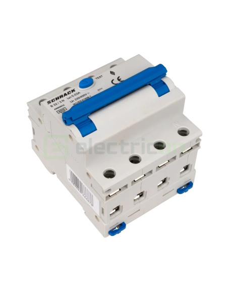 Disjunctor RCBO 32A 30mA Schrack 3P+N