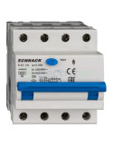 RCBO - Siguranță automată - Disjunctor cu protecție diferențială - tip A curba B 20A 30mA 6kA 3P+N 4M Amparo Schrack AK668820