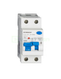 RCBO - Siguranță automată - Disjunctor cu protecție diferențială - tip A curba C 13A 30mA 6kA 1P+N 2M Amparo Schrack AK667613