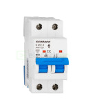 MCB - Siguranță automată - disjunctor - curba C 20A 6kA 2P 2M Amparo Schrack AM617220