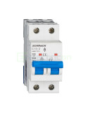 MCB - Siguranță automată - disjunctor - curba C 13A 6kA 2P 2M Amparo Schrack AM617213