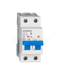 MCB - Siguranță automată - disjunctor - curba C 6A 6kA 2P 2M Amparo Schrack AM617206