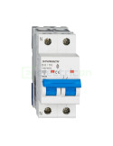 MCB - Siguranță automată - disjunctor - curba B 6A 6kA 1P+N 2M Amparo Schrack AM618606