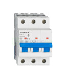 MCB - Siguranță automată - disjunctor - curba B 6A 6kA 3P 3M Amparo Schrack AM618306