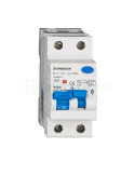 RCBO - Siguranță automată - Disjunctor cu protecție diferențială - tip A curba B 13A 30mA 6kA 1P+N 2M Amparo Schrack AK668613
