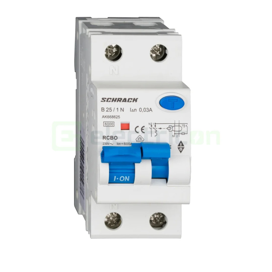 Siguranta RCBO 25A/30mA Schrack - AK668625