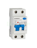 RCBO - Siguranță automată - Disjunctor cu protecție diferențială - tip A curba B 10A 30mA 6kA 1P+N 2M Amparo Schrack AK668610