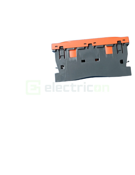 Priza dubla shucko pentru canal cablu, 45mm, 16A, portocaliu, QuickConnect, Gallery, Hager, WXF472E