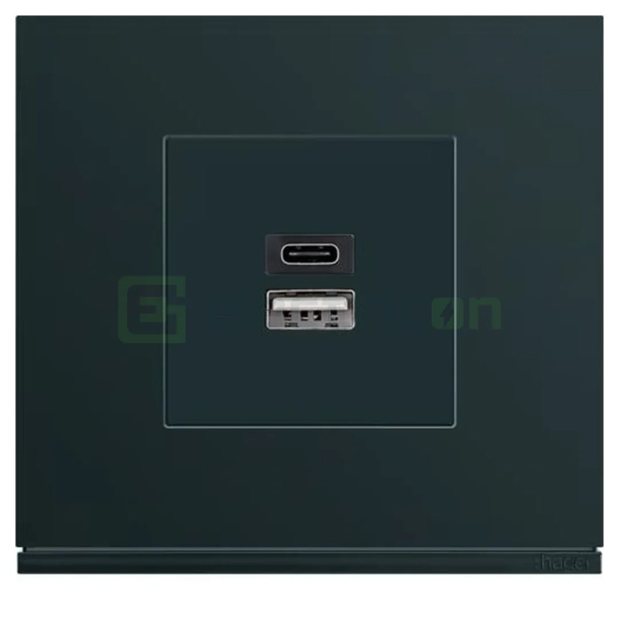 Masca priza USB, negru, Gallery, Hager, WXD112N