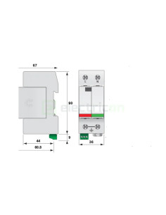 Descarcator supratensiune T2 Debrosabil ETI - Electricon.ro 2