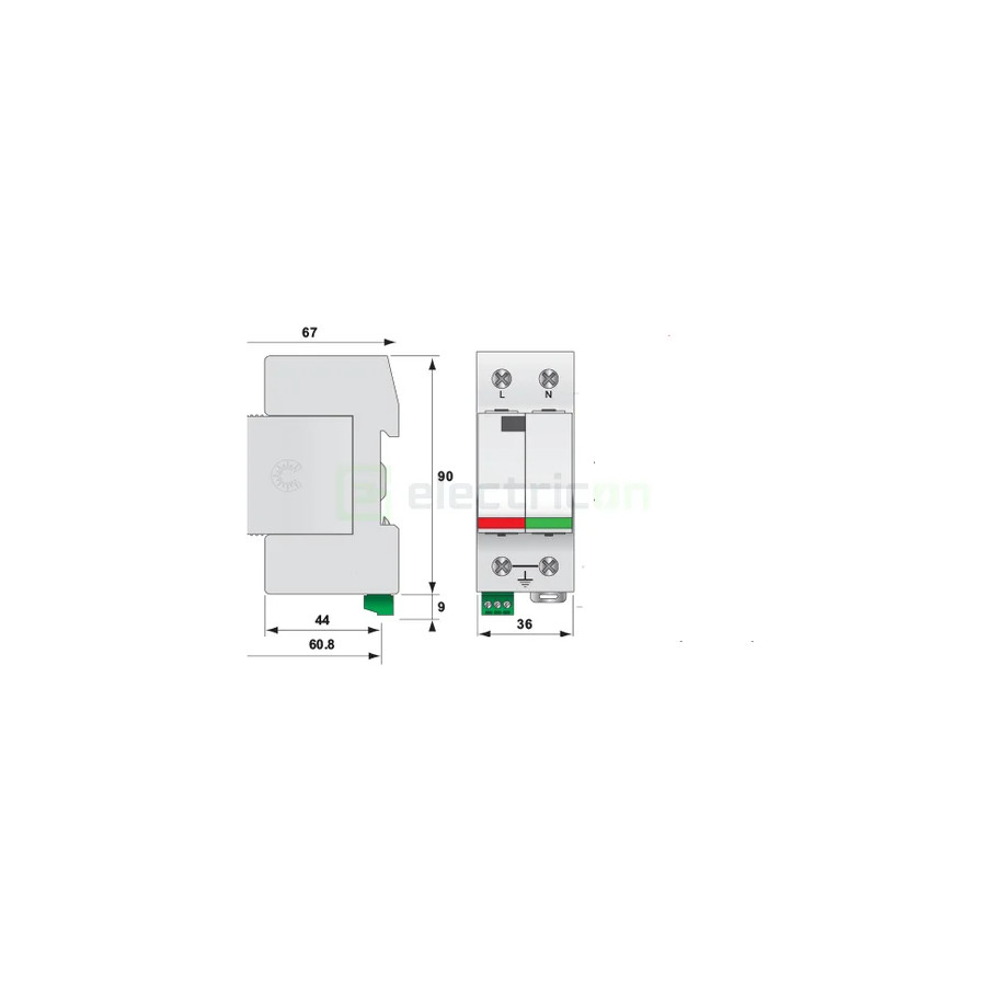 Descarcator supratensiune T2 Debrosabil ETI - Electricon.ro