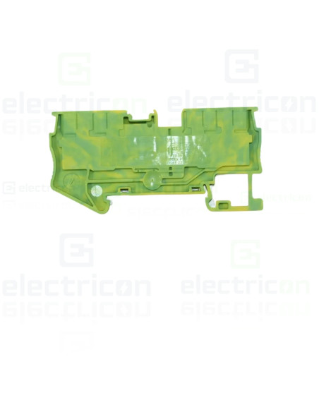 Clemă șir 5mm² Clema sir, de trecere, 4 conexiuni, 2.5mm², verde-galben, Phoenix Contact, 3209594 – montaj rapid și sigur în apl