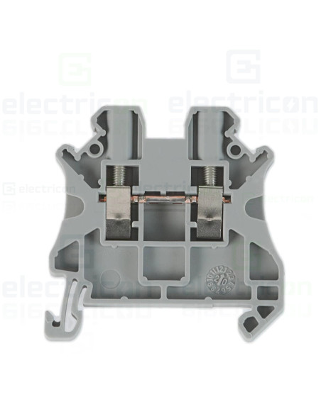 Clemă șir 5mm² Clema sir, de trecere, 2 conexiuni,  2.5mm², gri, UT 2.5, Phoenix Contact, 3044076 – montaj rapid și sigur în apl