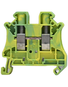 Clemă de derivație 6 mm² Clema șir cu șurub, 2PT, 2 conexiuni, 6 mm², verde-galben, UT 6 BU, Phoenix Contact, 3044157 – montaj r 2