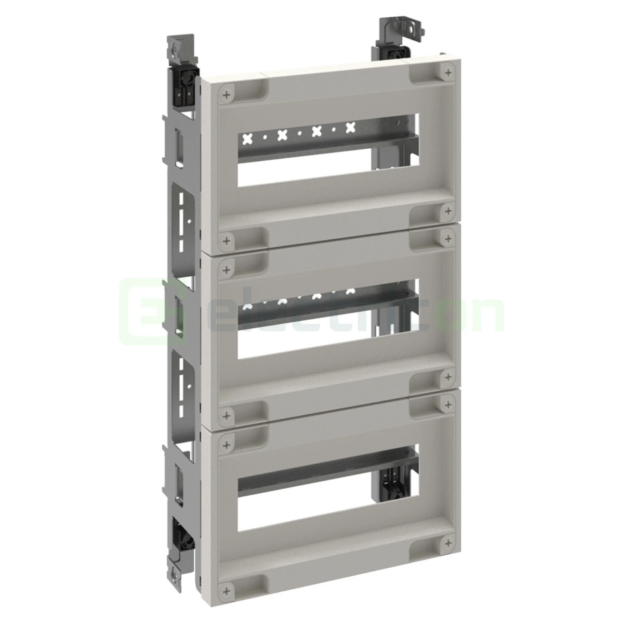 Set de rack-uri pentru tablouri Hager Orion, 3 randuri de 12 module, dimensiuni 500x300 mm, Hager, FL981A - Electricon.ro