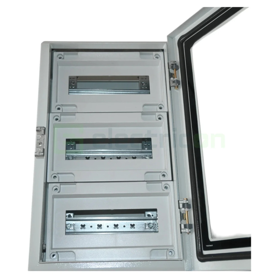 Set de rack-uri pentru tablouri Hager Orion, 3 randuri de 12 module, dimensiuni 500x300 mm, Hager, FL981A - Electricon.ro