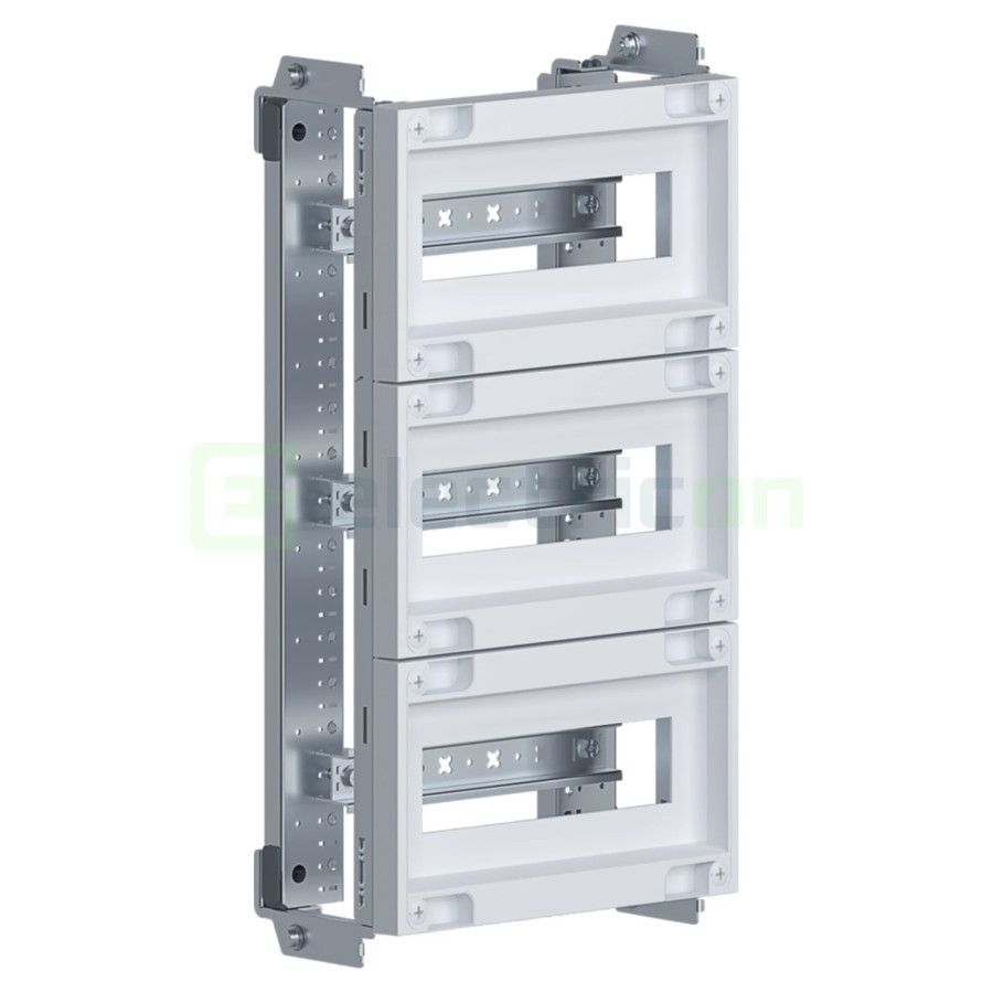 Set de rack-uri pentru tablouri Hager Orion, 3 randuri de 10 module, dimensiuni 500x300 mm, Hager, FL991A - Electricon.ro