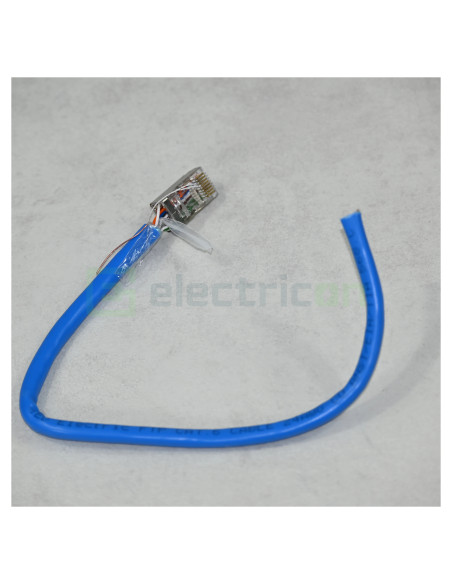 Mufa RJ45 FTP Cat.6A, ecranata, passthrough, Emtex, TED Electric, EMT-PR6A-FTP - Electricon.ro