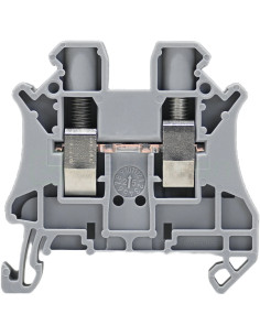 Clemă de derivație 6 mm² Clema șir cu șurub, 2PT, 2 conexiuni, 6 mm², gri, UT 6 , Phoenix Contact, 3044131 – montaj rapid și sig 2