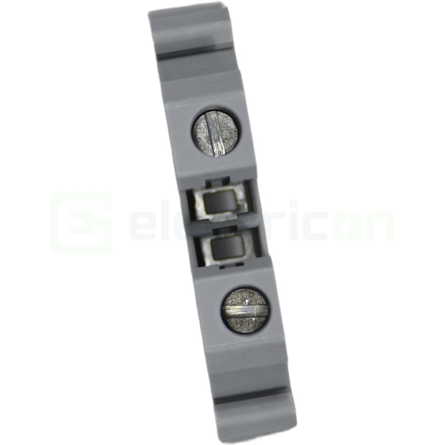 Clemă de derivație 6 mm² Clema șir cu șurub, 2PT, 2 conexiuni, 6 mm², gri, UT 6 , Phoenix Contact, 3044131 – montaj rapid și sig