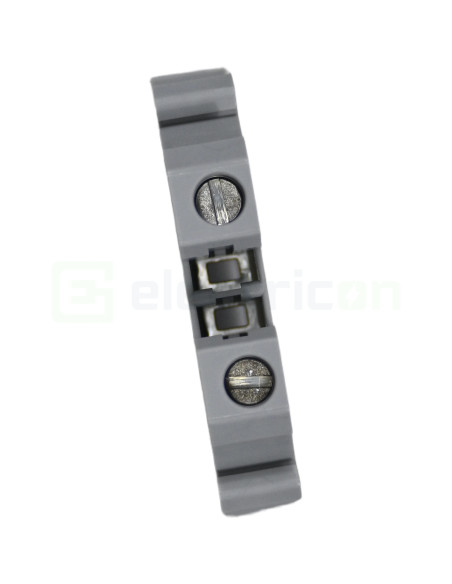 Clemă de derivație 6 mm² Clema șir cu șurub, 2PT, 2 conexiuni, 6 mm², gri, UT 6 , Phoenix Contact, 3044131 – montaj rapid și sig