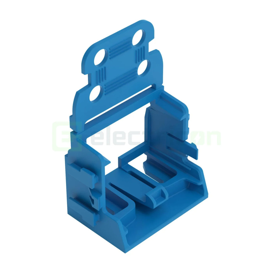 Conector Wago Suport de montare cu detensionare pentru conectori cu 10 fire,4mm,pentru montare cu surub albastru, Wago, 221-509/