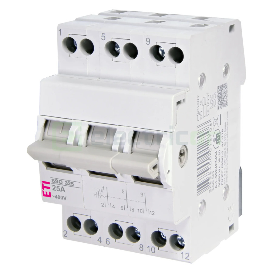 Comutator cu sertare (separator) 1-0 -2 (ON-OFF)