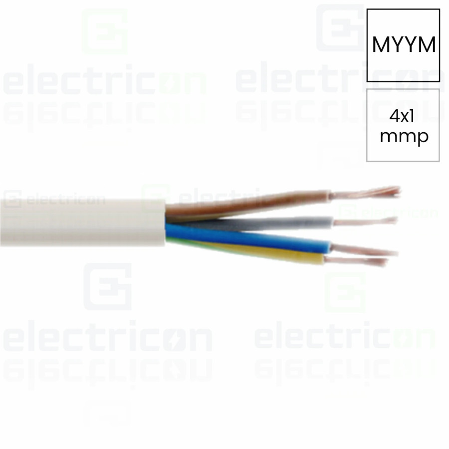 Cablu electric multifilar MYYM H05VV-F 4x1 mm² - Electricon.ro